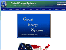 Tablet Screenshot of globalenergysys.net